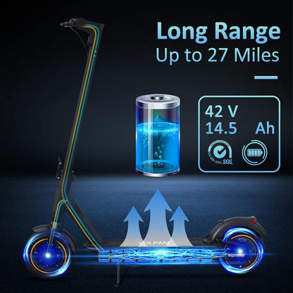 VOLPAM Electric Scooter, 350W/500W Powerful Motor