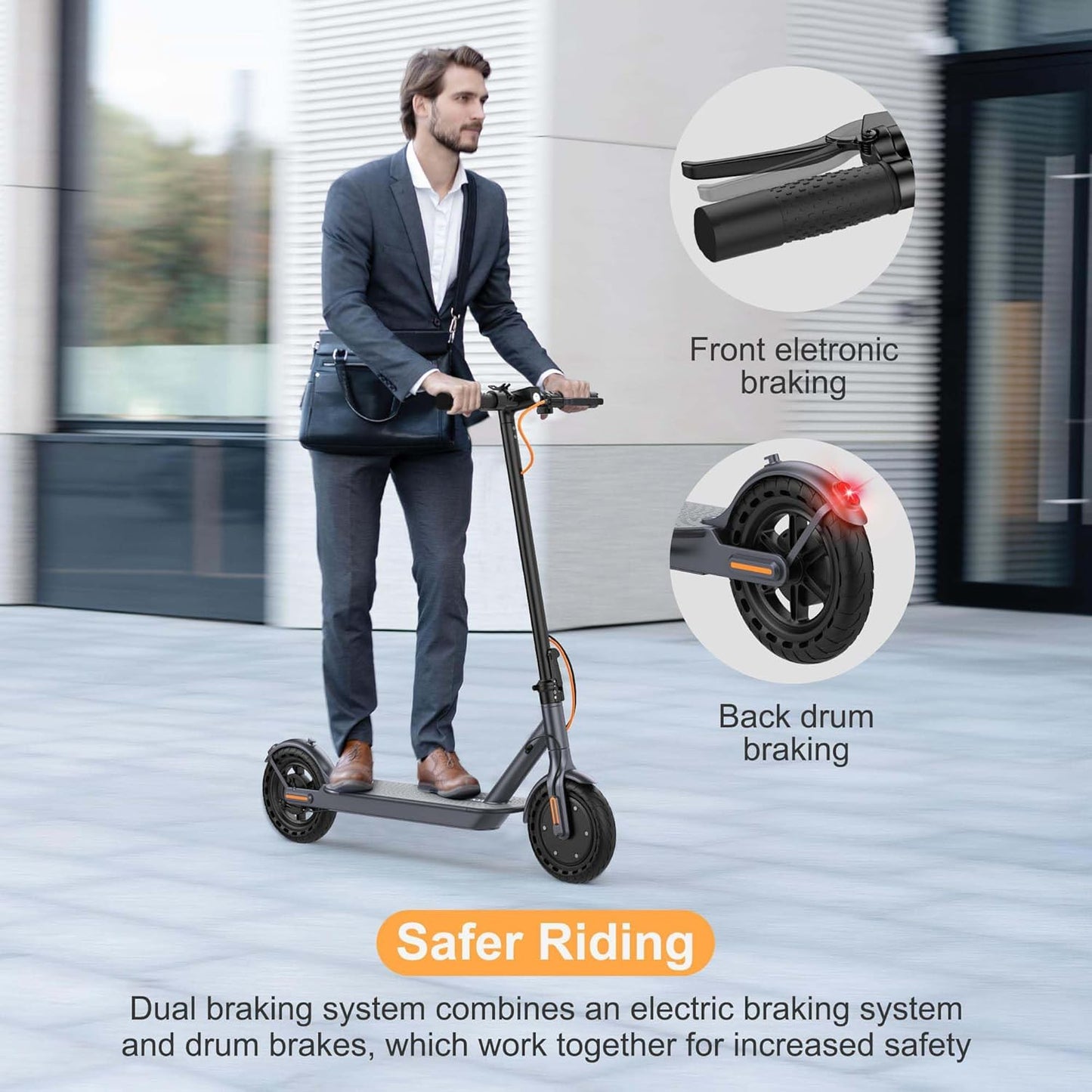 VOLPAM Electric Scooter, 350W/500W Powerful Motor