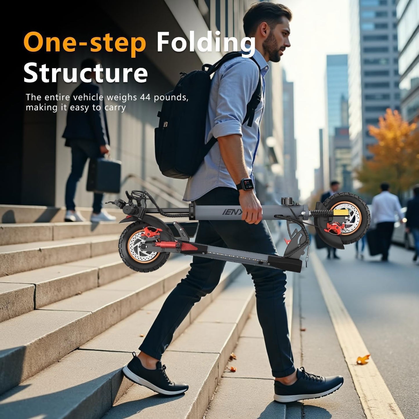 Electric Scooter Adults, 800W Motor & 28 MPH Portable Folding Commuting Eletric Scooter