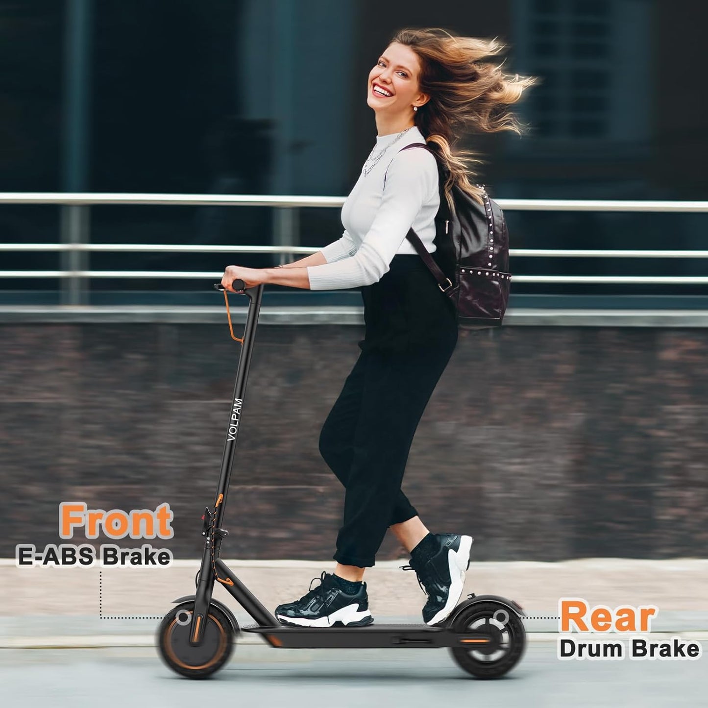 VOLPAM Electric Scooter, 350W/500W Powerful Motor