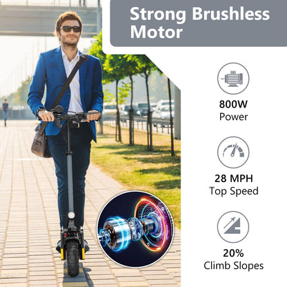 Electric Scooter Adults, 800W Motor & 28 MPH Portable Folding Commuting Eletric Scooter