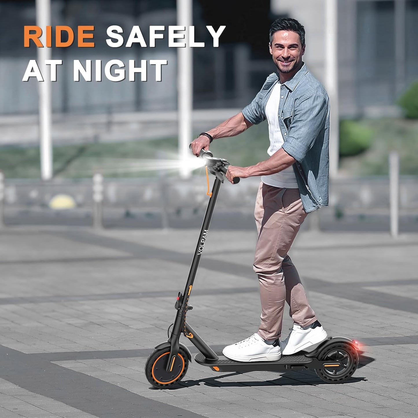 VOLPAM Electric Scooter, 350W/500W Powerful Motor
