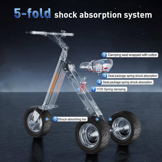 Black Folding Electric Scooter