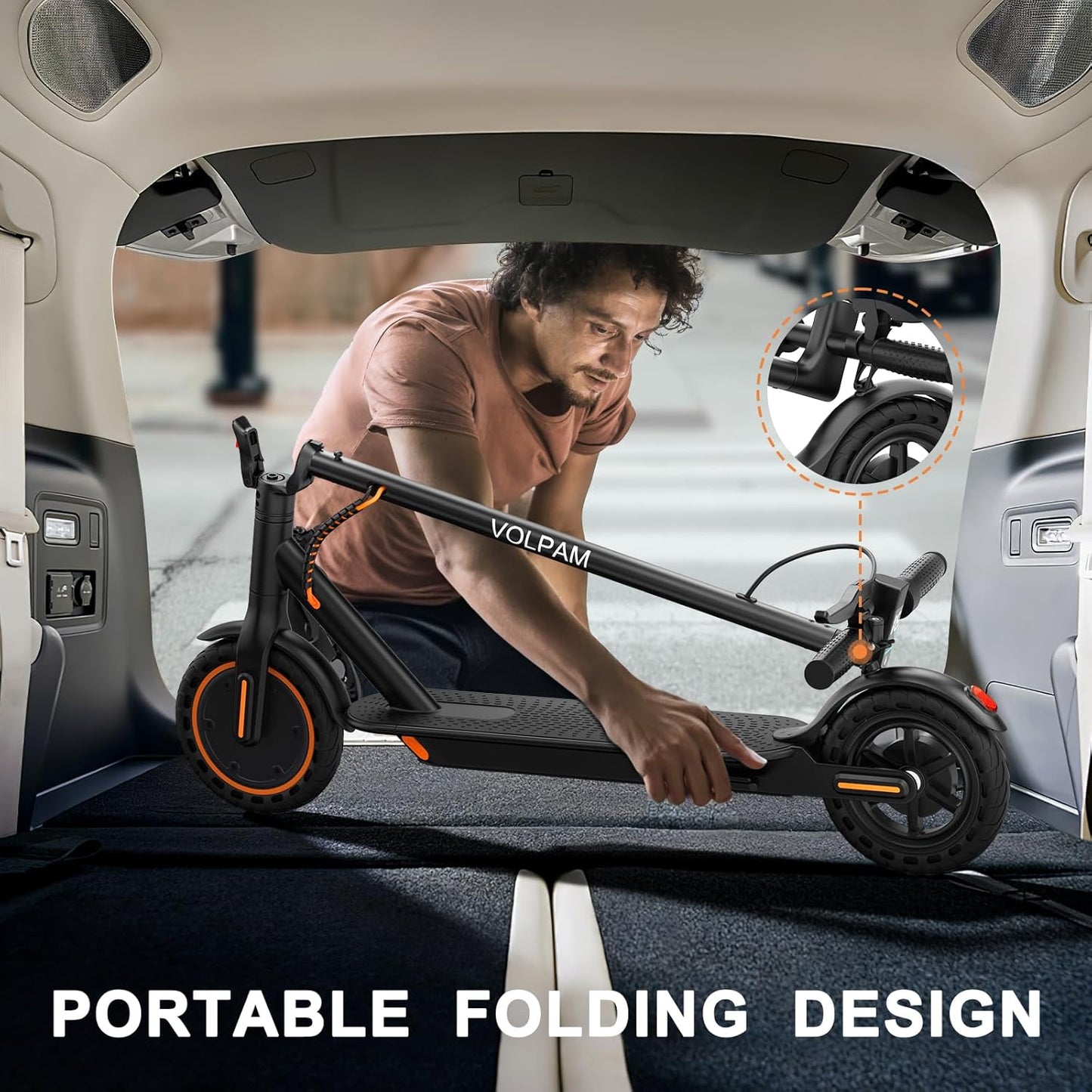 VOLPAM Electric Scooter, 350W/500W Powerful Motor