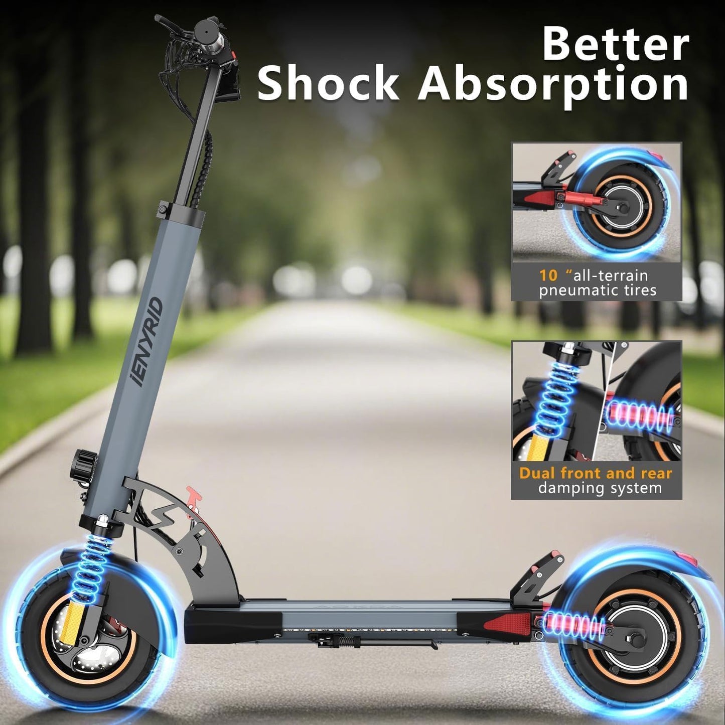 Electric Scooter Adults, 800W Motor & 28 MPH Portable Folding Commuting Eletric Scooter
