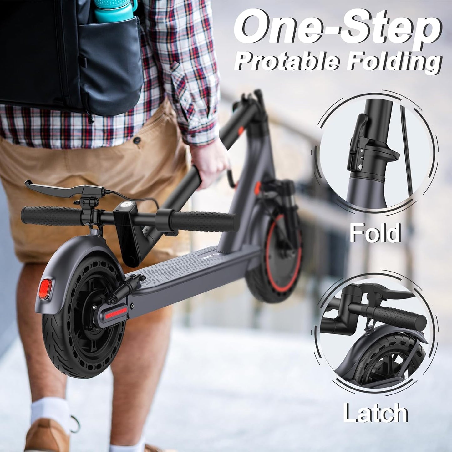 VOLPAM Electric Scooter, 350W/500W Powerful Motor
