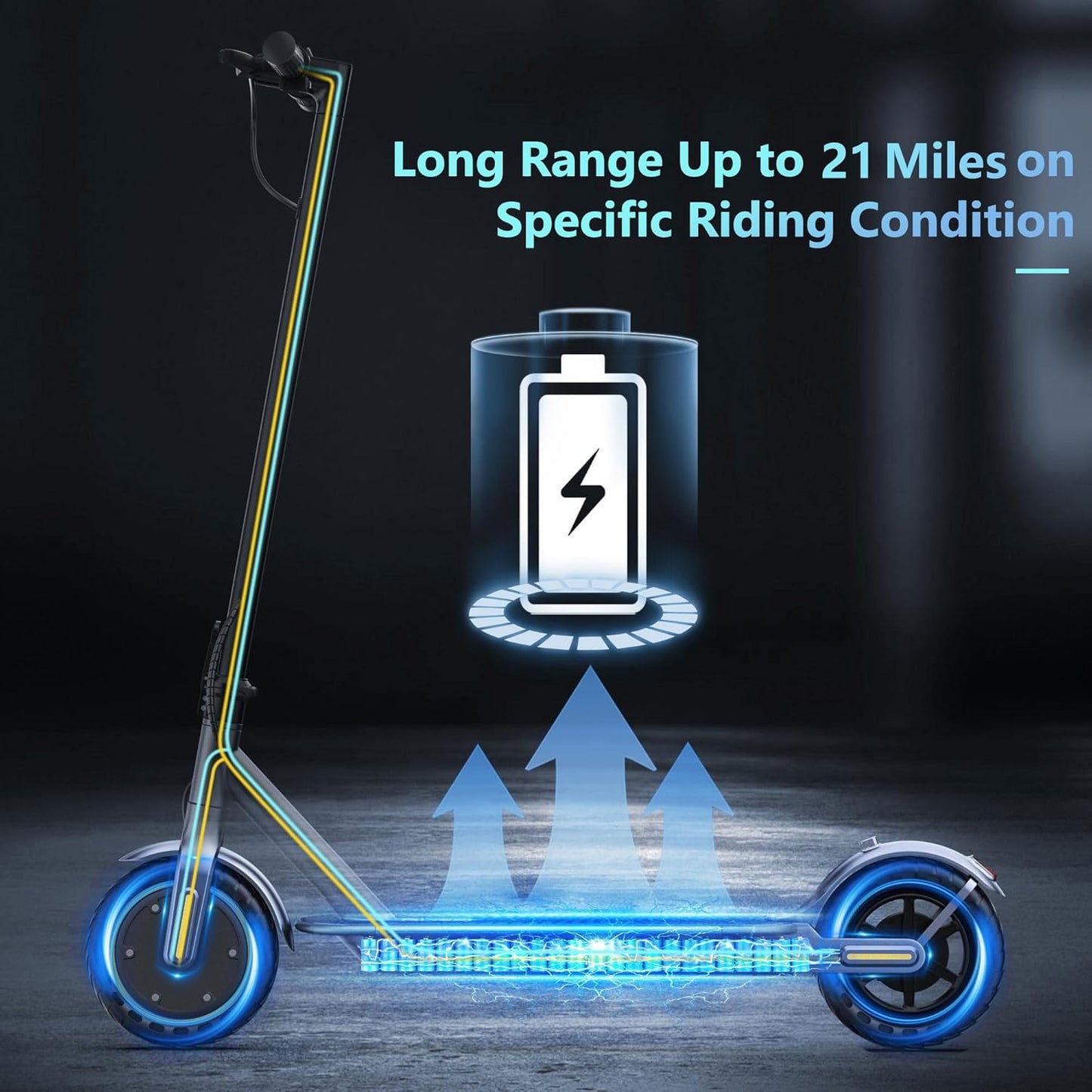 VOLPAM Electric Scooter, 350W/500W Powerful Motor