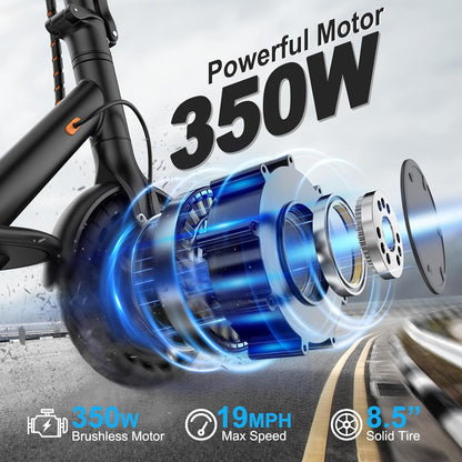 VOLPAM Electric Scooter, 350W/500W Powerful Motor