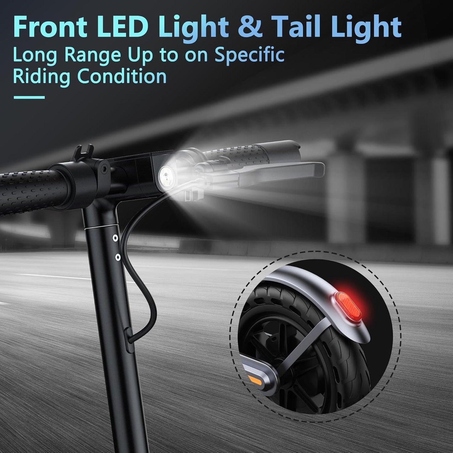 VOLPAM Electric Scooter, 350W/500W Powerful Motor