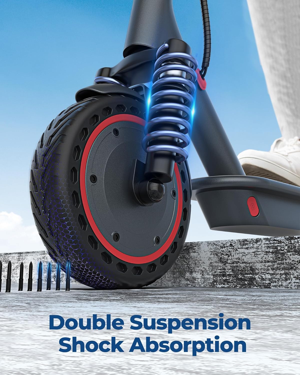 VOLPAM Electric Scooter, 350W/500W Powerful Motor