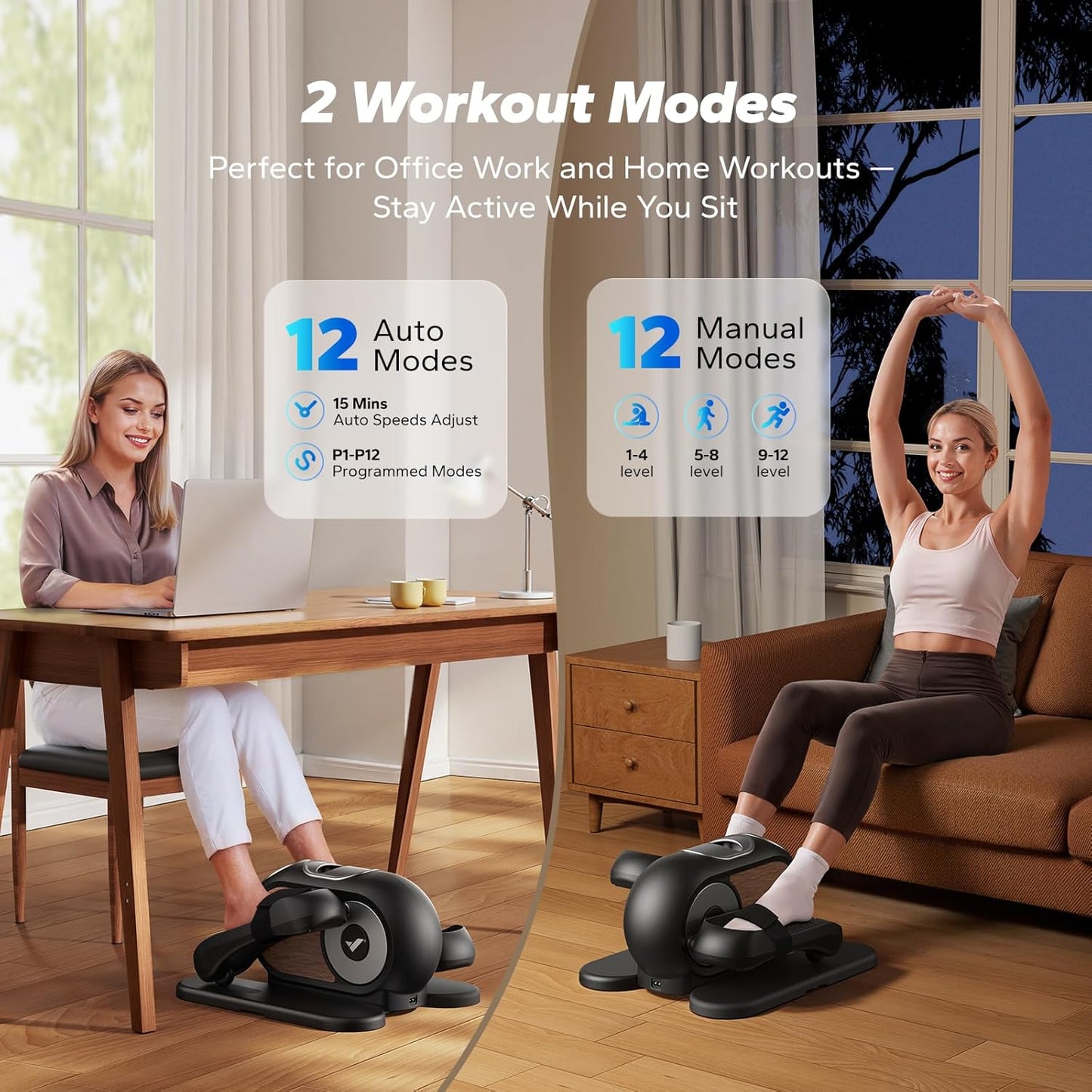 MERACH Under Desk Elliptical Machine