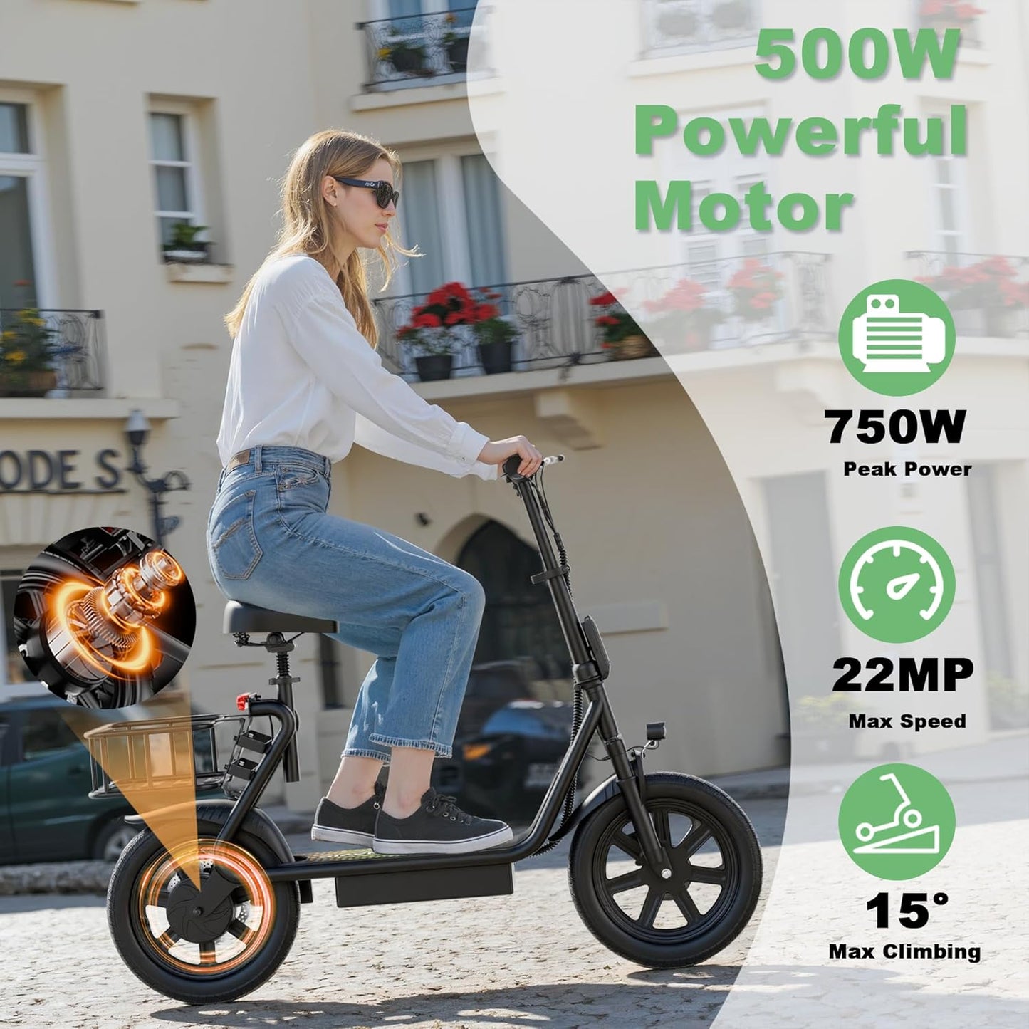 NAVIC Electric Scooter Adults